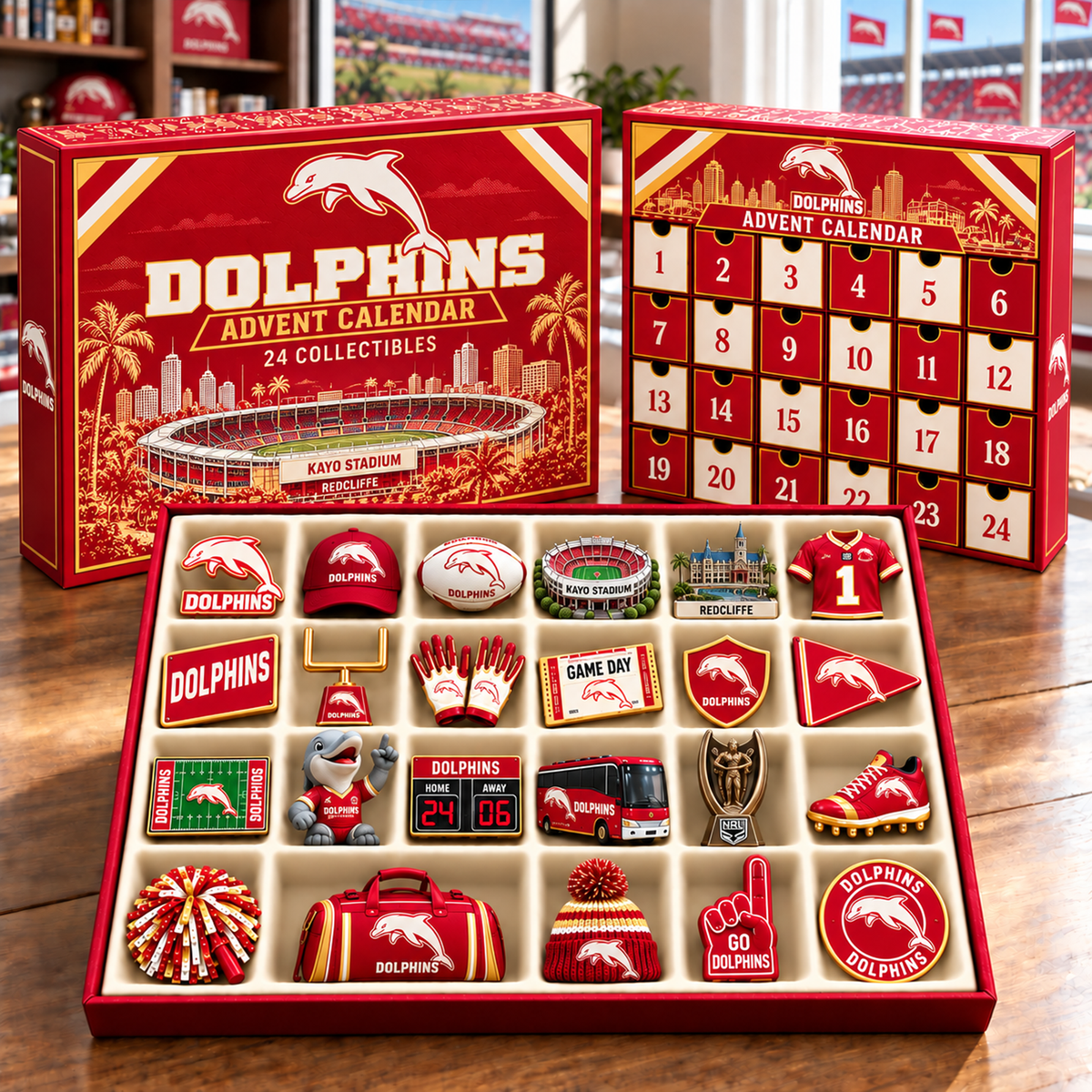 Premium NRL TD Team Spirit 24-Piece Advent Calendar V3