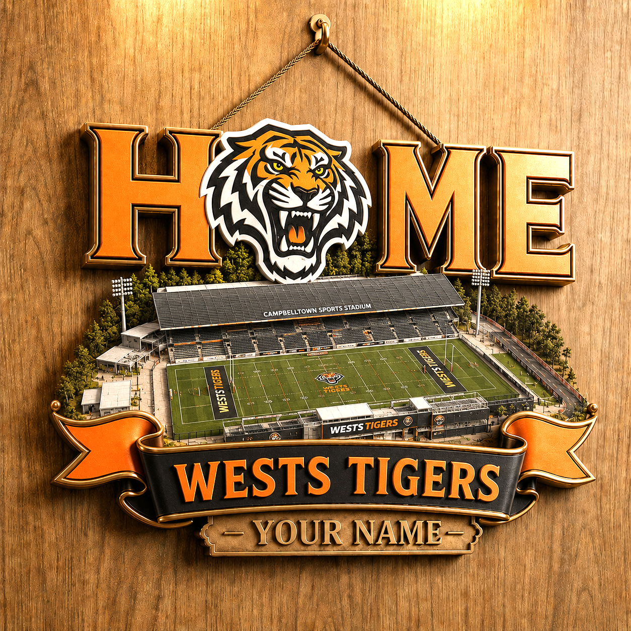 Premium NRL WT Stadium Metal Wall Art