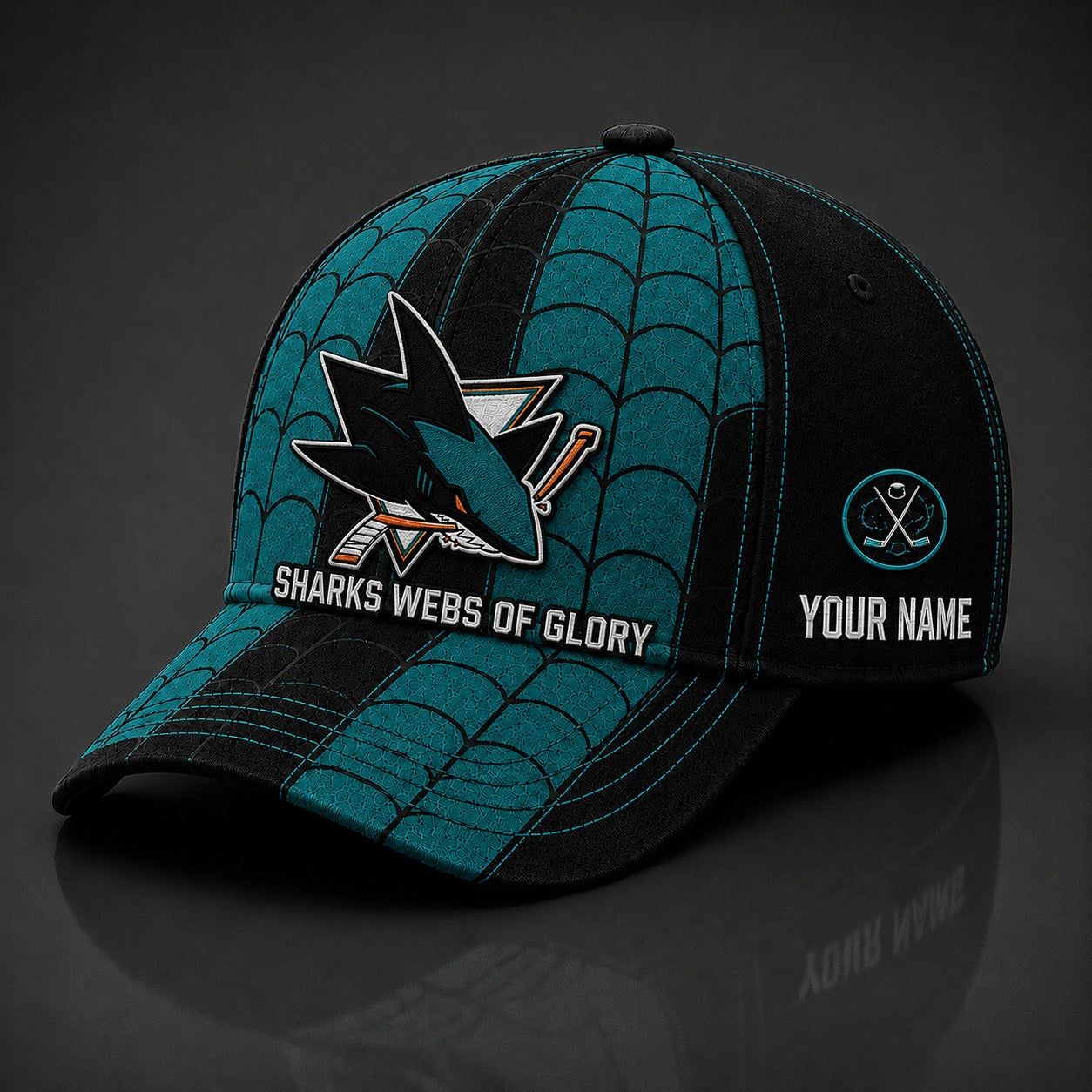 SJS NHL x Spider Premium Classic Cap Limited Edition Gift for Football Fans