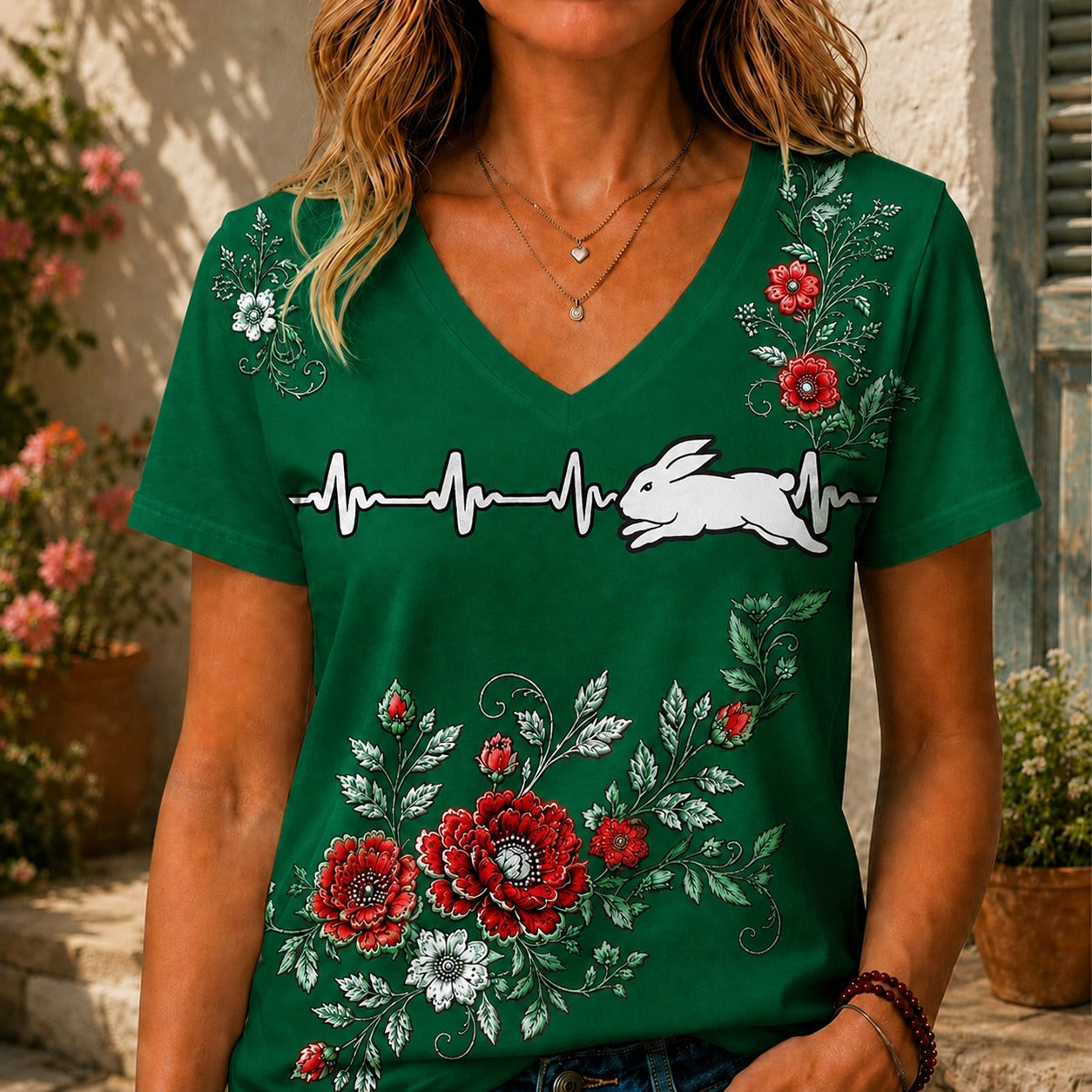 SSR x NRL Luxury Women V-Neck Shirt