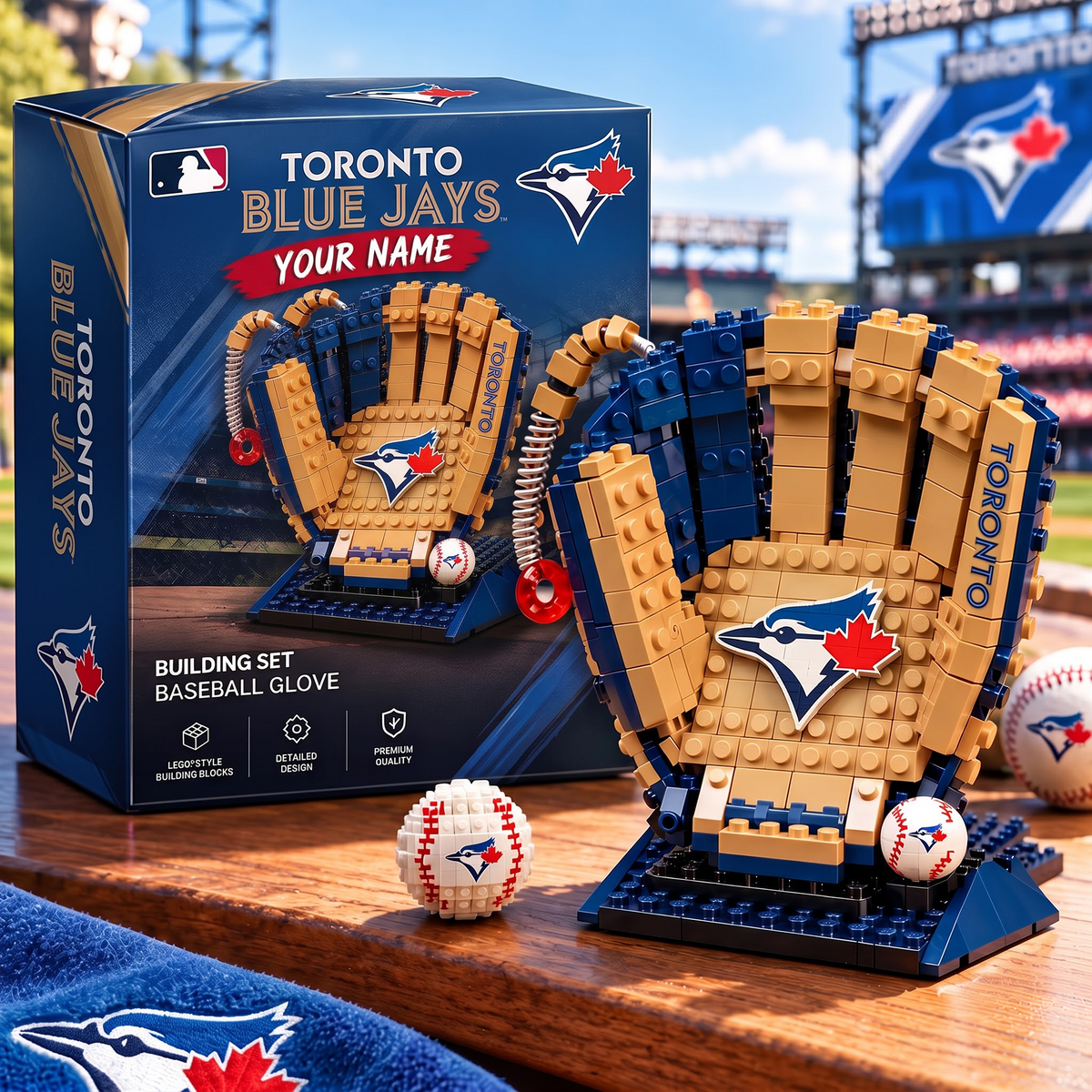TOR X MLB Teams Baseball Glove Building Block Set