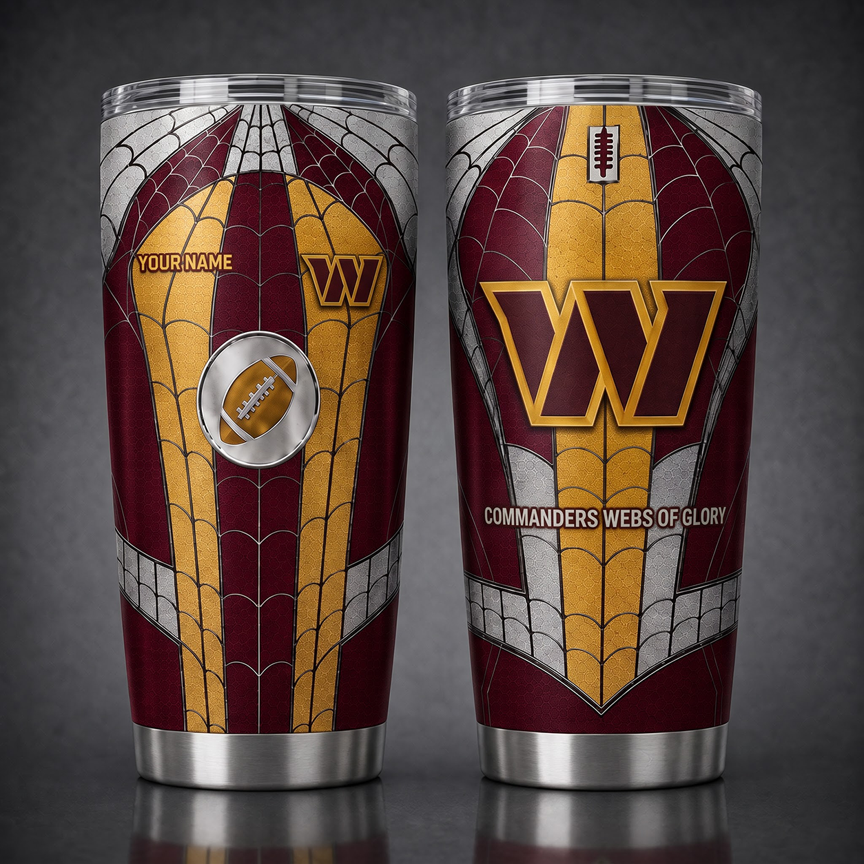 WC NFL x Spider Premium Classic Tumbler Limited Edition Gift for Football Fans