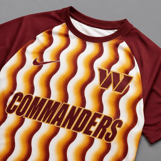 WC Premium NFL Retro Wavy Pattern Athletic T-Shirt