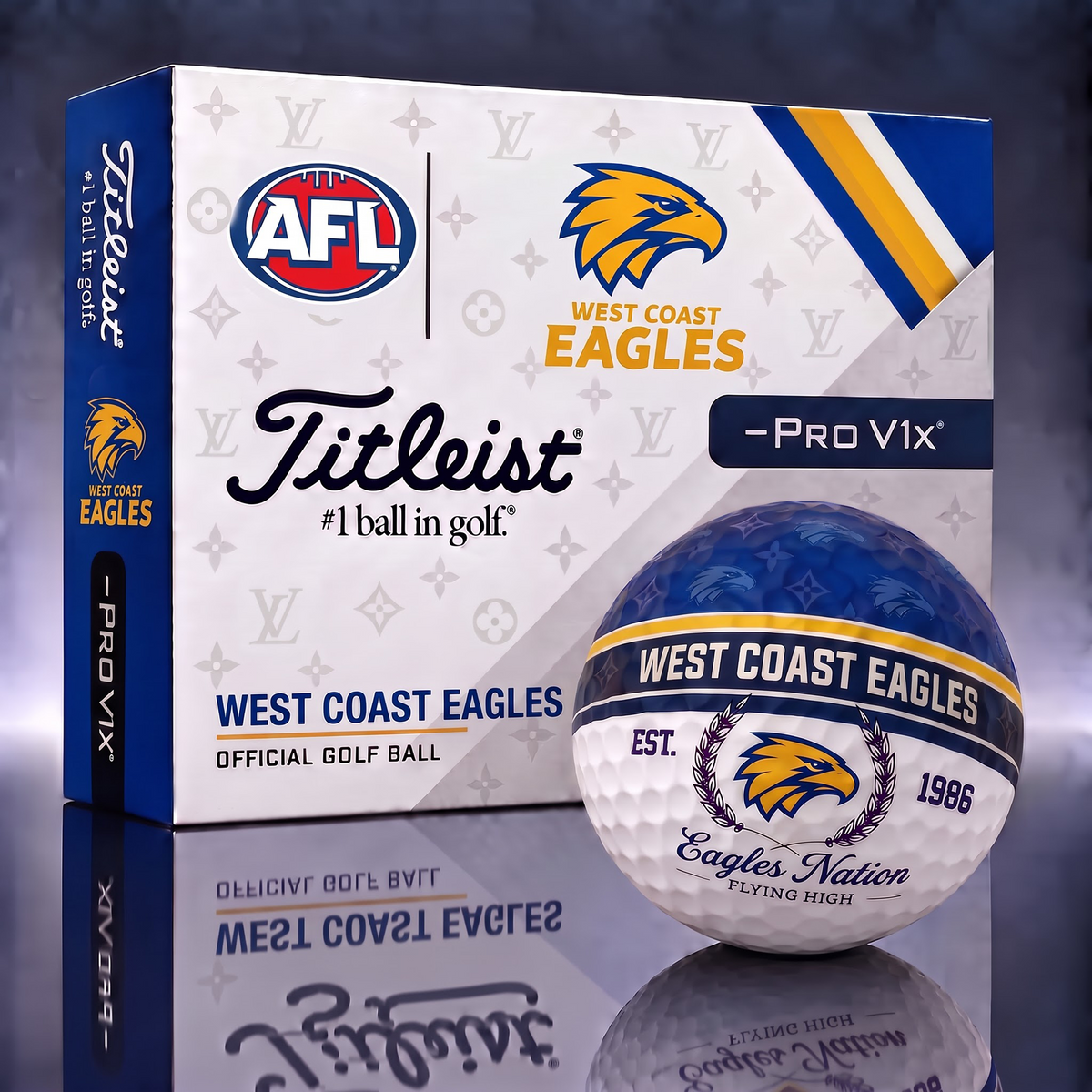 WCE X Custom AFL Football Tradition Golf Ball Set