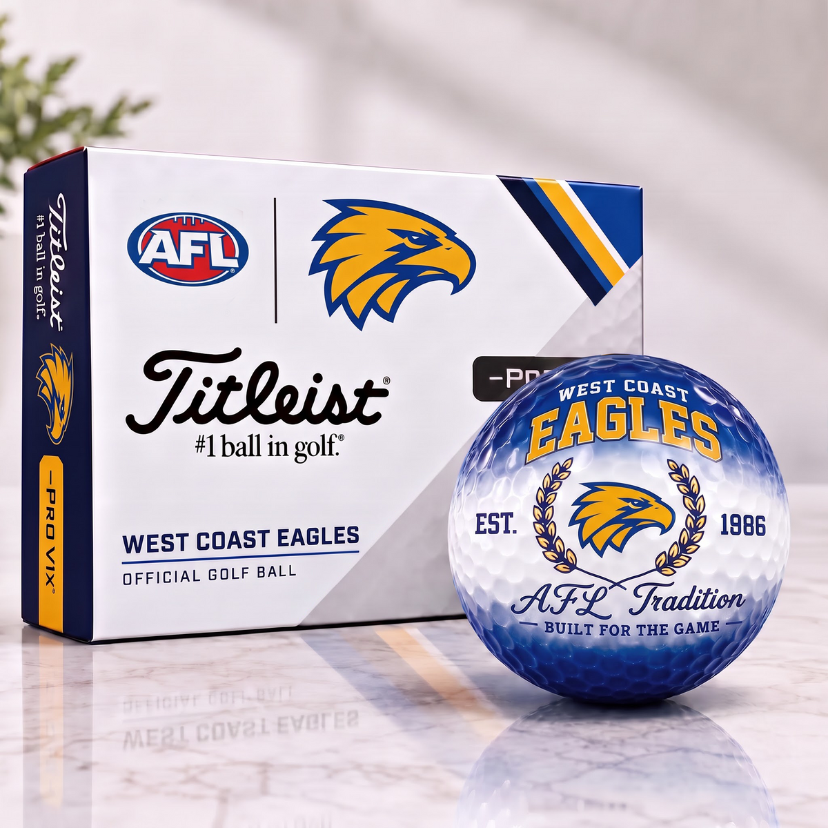 WCE x Custom AFL Football Tradition Golf Ball Set