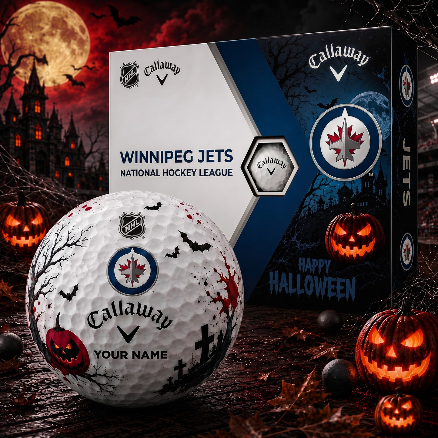WPG X Premium NHL Halloween Golf Ball Limited Edition