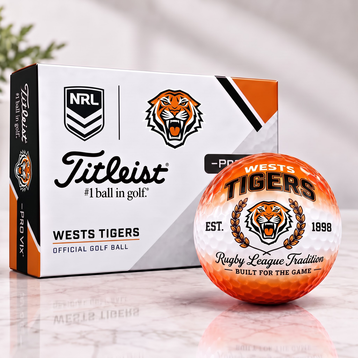 WST X Custom NRL Football Tradition Golf Ball Set