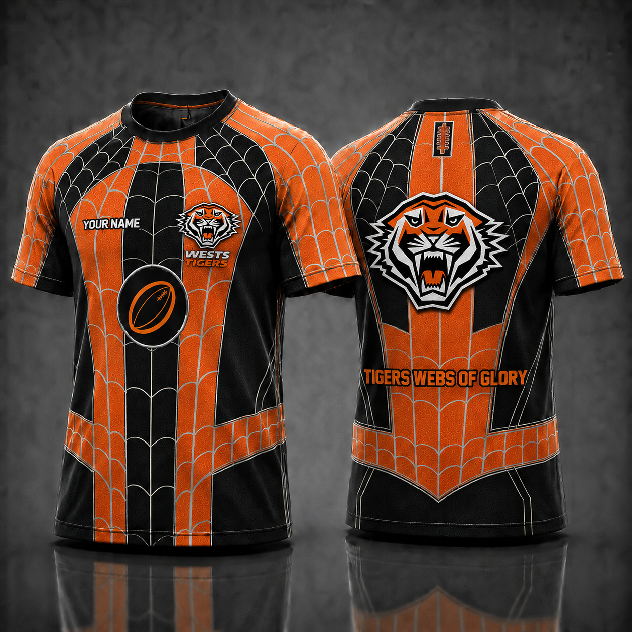 WT NRL x Spider Personalized T-Shirt – Premium Limited Edition Gift for Football Fans