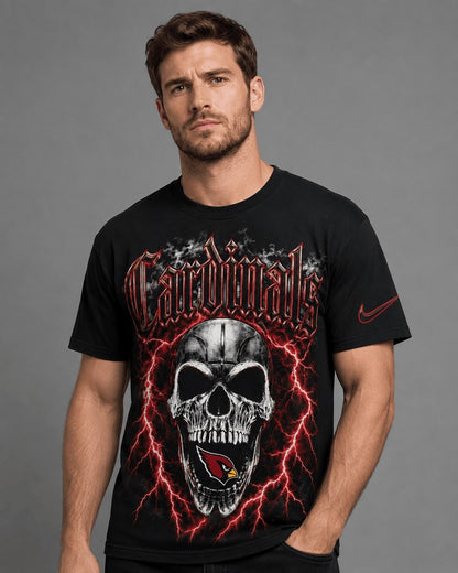 AC Premium NFL Premium Skull Lightning Graphic T-Shirt