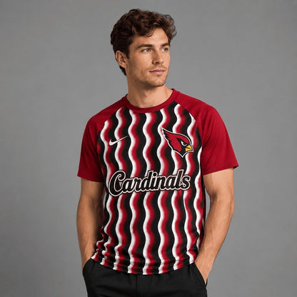 AC Premium NFL Retro Wavy Pattern Athletic T-Shirt