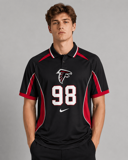AF Premium NFL Custom Number Sports Style Polo Shirt