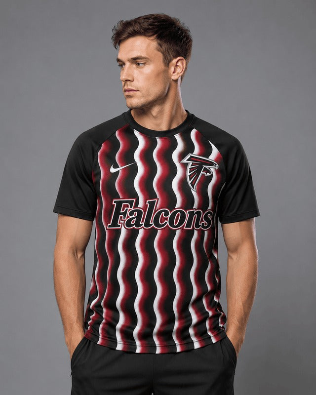 AF Premium NFL Retro Wavy Pattern Athletic T-Shirt
