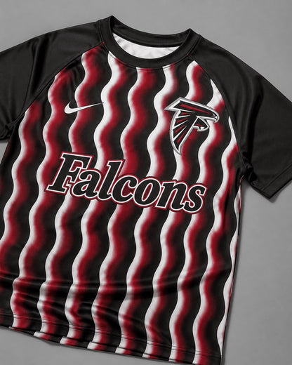 AF Premium NFL Retro Wavy Pattern Athletic T-Shirt