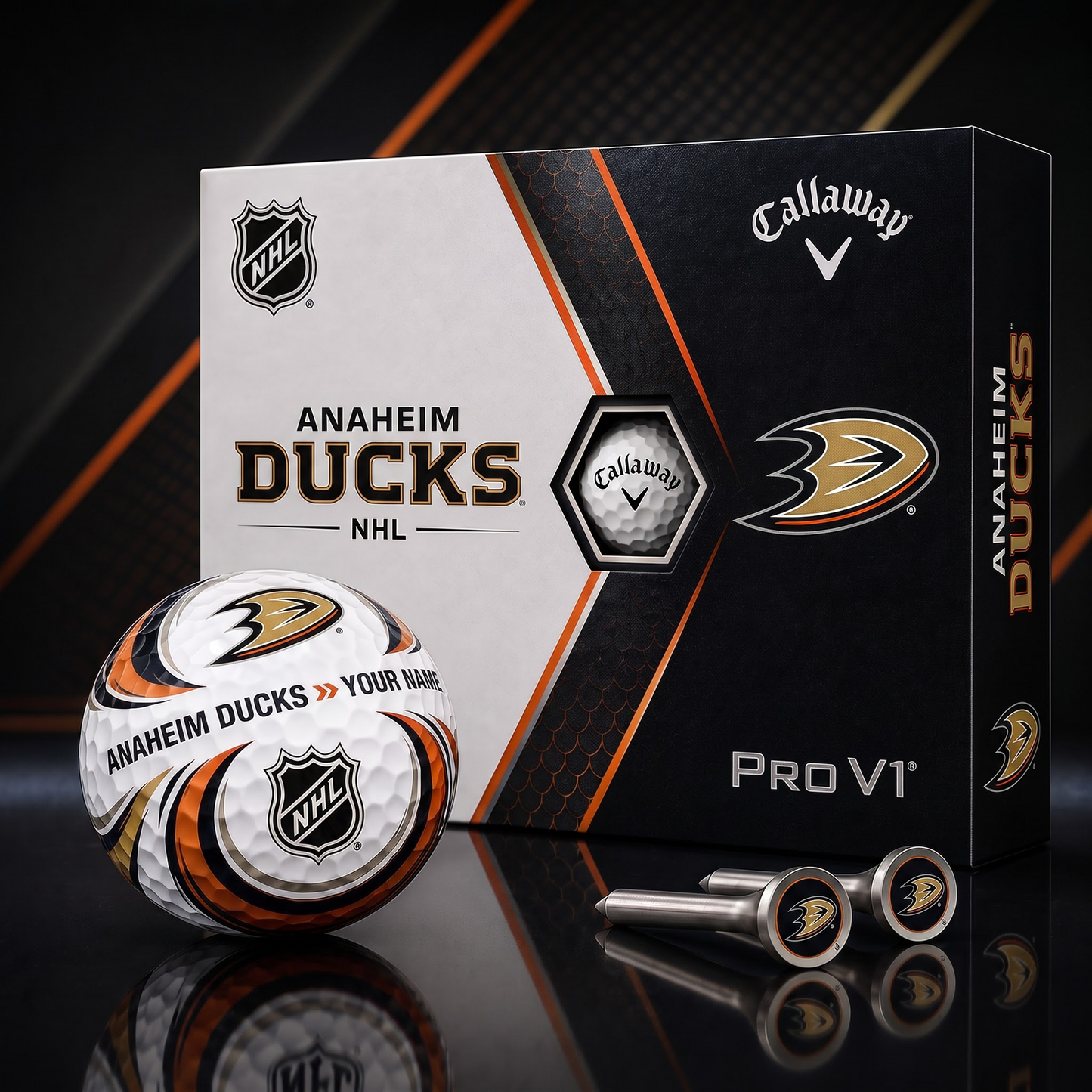 ANA X PREMIUM NHL PERSONALIZED PRO V1 GOLF BALL SET COLLECTOR EDITION
