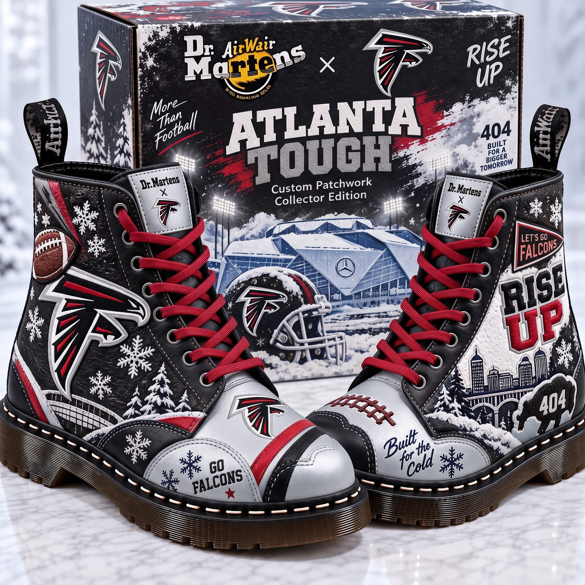 ATL X Premium NFL Leather Lace-Up Boots