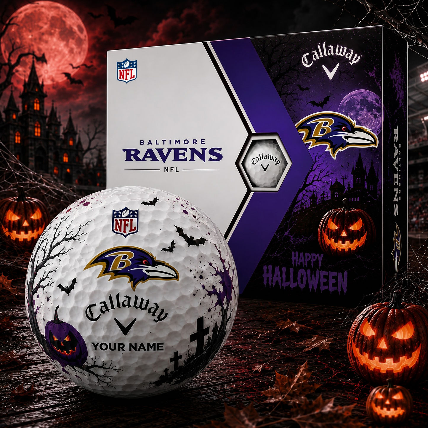 BAL X Premium NFL Halloween Golf Ball Limited Edition