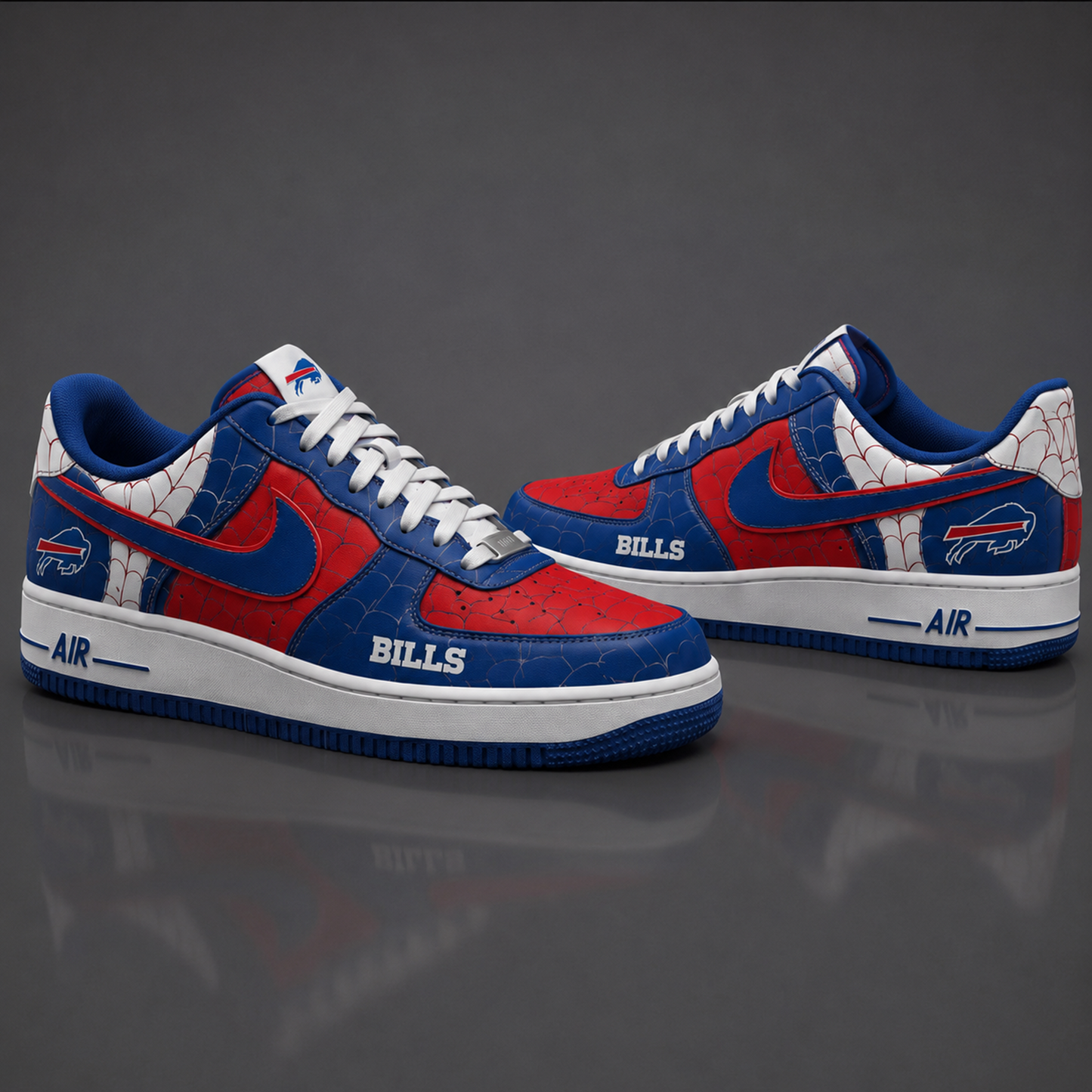 BB NFL x Spider Premium AF1 Sneakers Limited Edition Gift for Football Fans