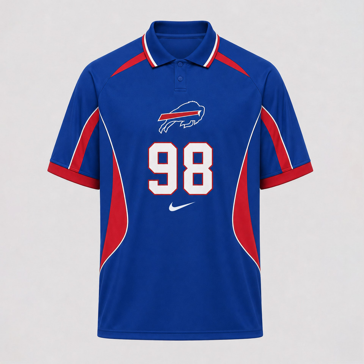 BB Premium NFL Custom Number Sports Style Polo Shirt