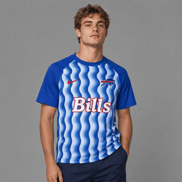 BB Premium NFL Retro Wavy Pattern Athletic T-Shirt