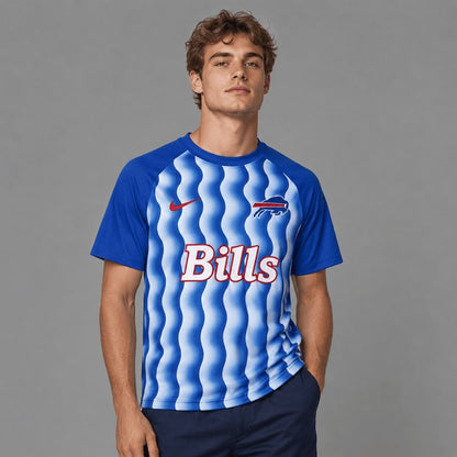 BB Premium NFL Retro Wavy Pattern Athletic T-Shirt
