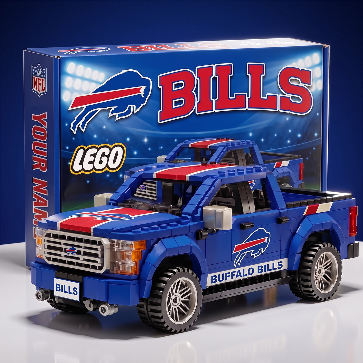 BB x NFL IN-HOUSE CRAFTED PICKUP TRUCK BUILDING BLOCK SET