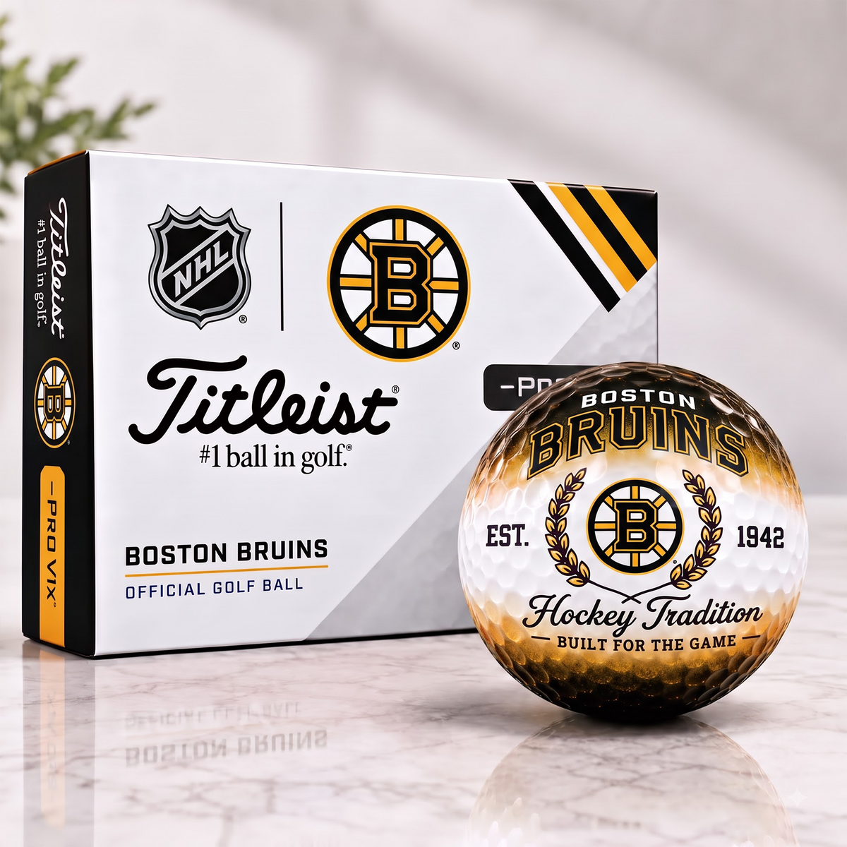 BOS X Custom NHL Football Tradition Golf Ball Set