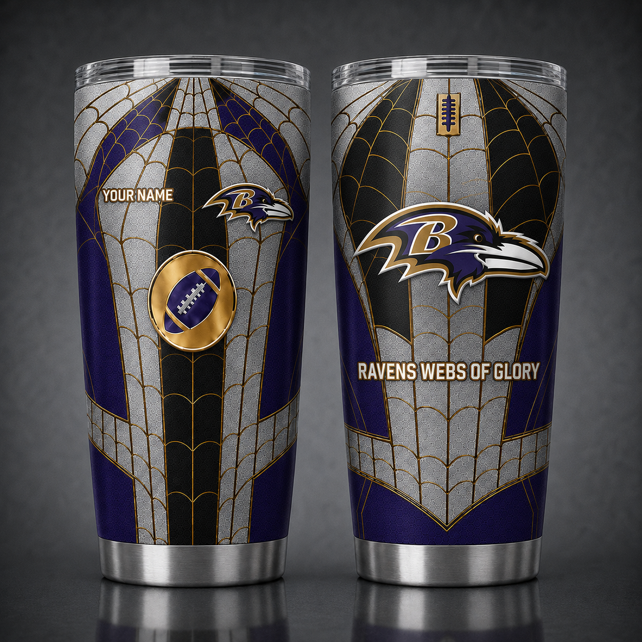 BR NFL x Spider Premium Classic Tumbler Limited Edition Gift for Football Fans