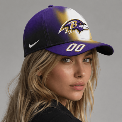 BR Premium NFL Custom Name Number Athletic Cap