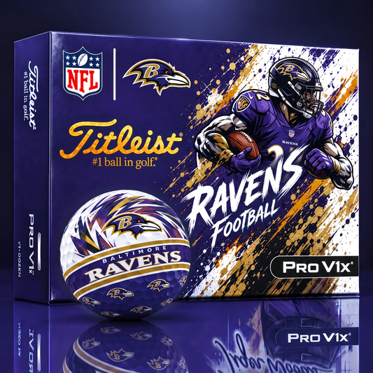 BR x Custom NFL Dynamic Paint Splatter Golf Balls