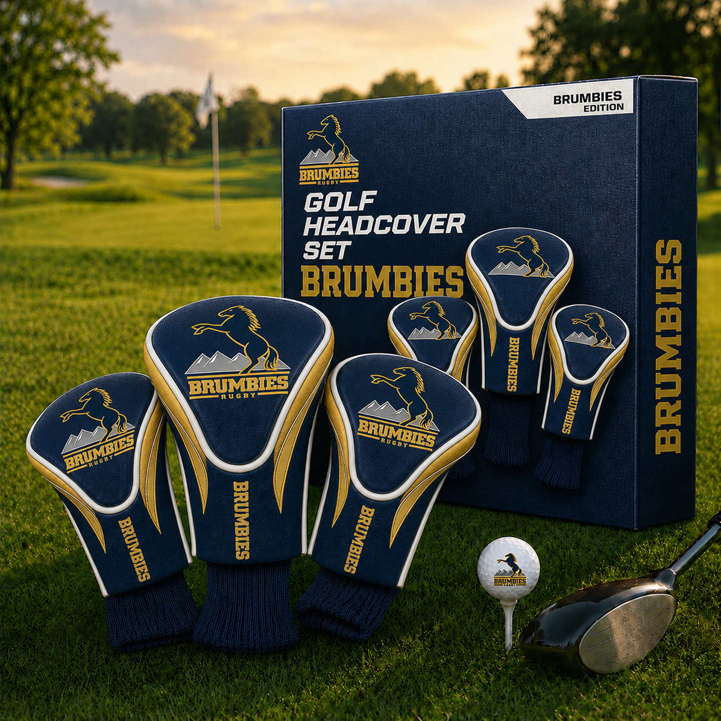 BRU Team Golf SRP 3-Pack Contour Sock Headcovers