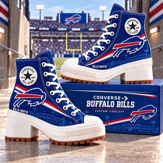 BUF X PREMIUM NFL Heeled High-Top Sneakers