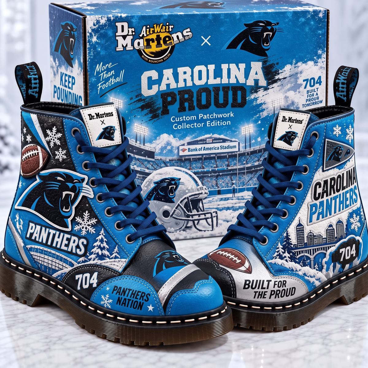 CAR X Premium NFL Leather Lace-Up Boots