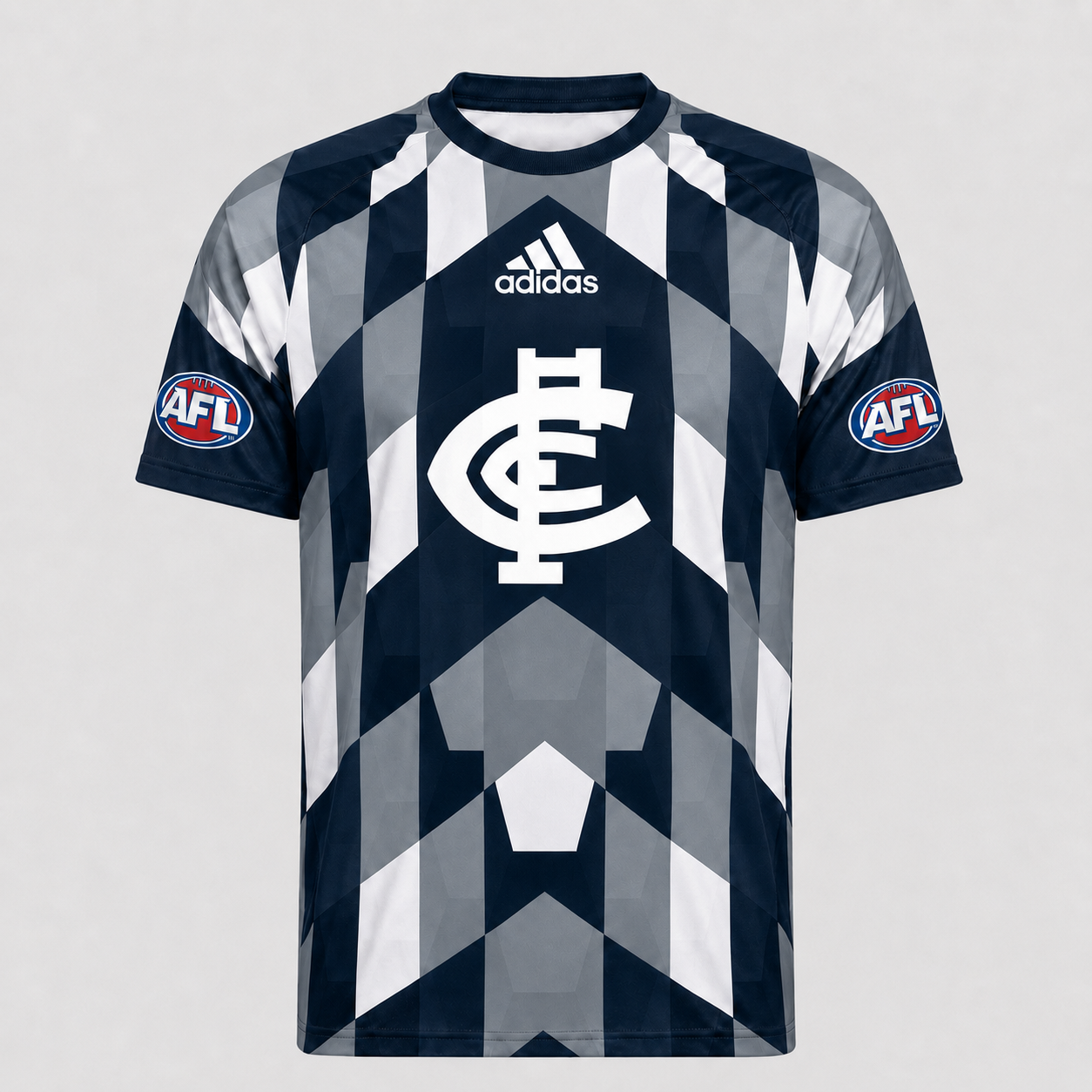 CAR x AFL Premium Geometric Fan Performance T-Shirt