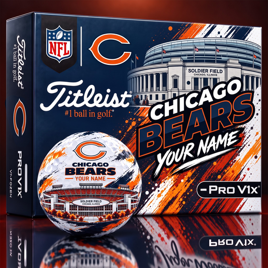 CB x Personalized NFL Team Home Stadium Edition Golf Balls Set