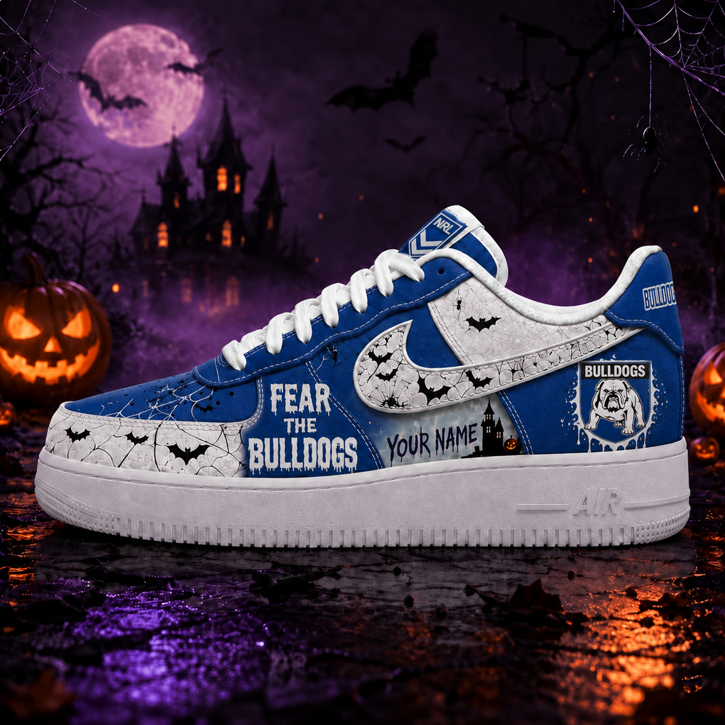 CBB Premium NRL Fear The Team Halloween AF1 Sneakers