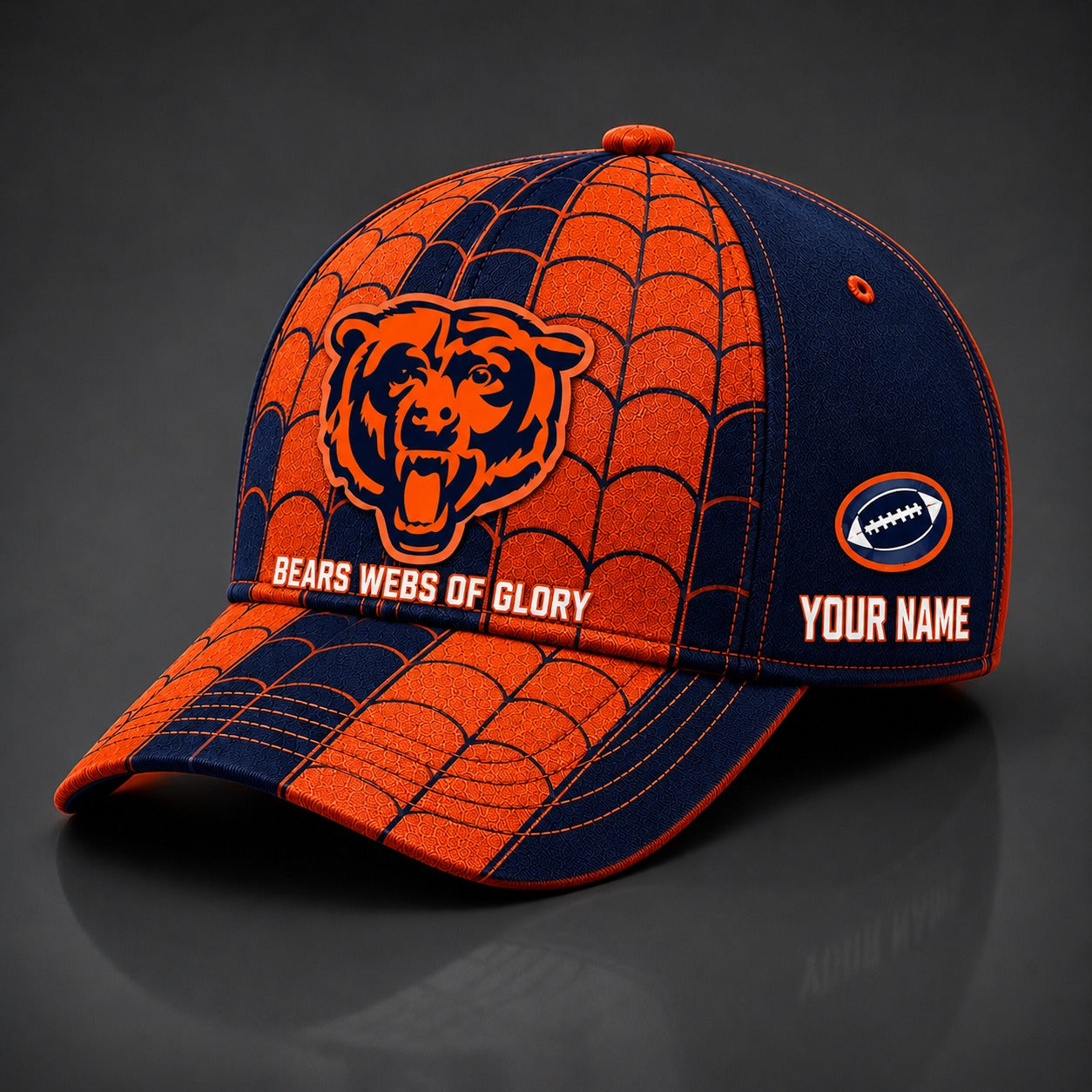 CHI NFL x Spider Premium Classic Cap Limited Edition Gift for Football Fans