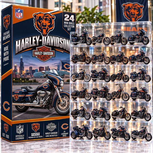 CHI X NFL 24-Day Countdown Blink Box Cruiser Motorcycles Set