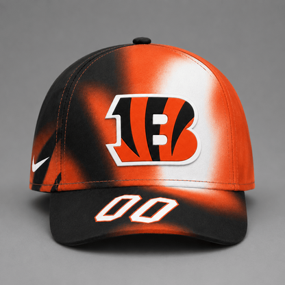 CIN Premium NFL Custom Name Number Athletic Cap