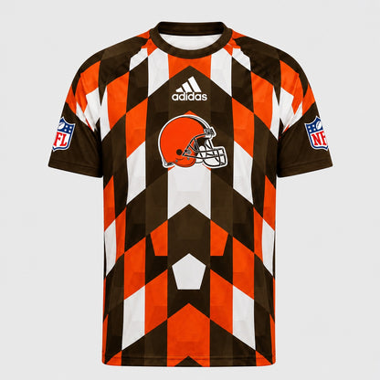 CLE x NFL Premium Geometric Fan Performance T-Shirt