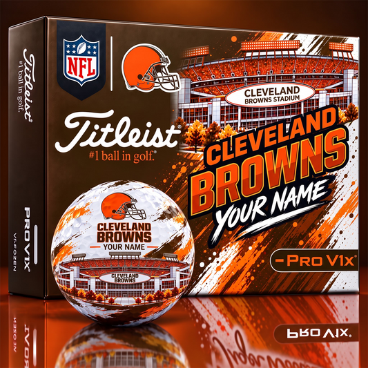 CLE x Personalized NFL Team Home Stadium Edition Golf Balls Set