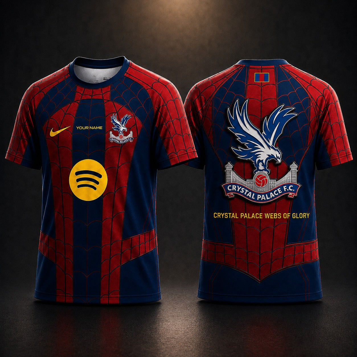 CP EPL x Spider Halloween Premium All Over Print T-Shirt Personalized Gift For Fan Sport Soccer