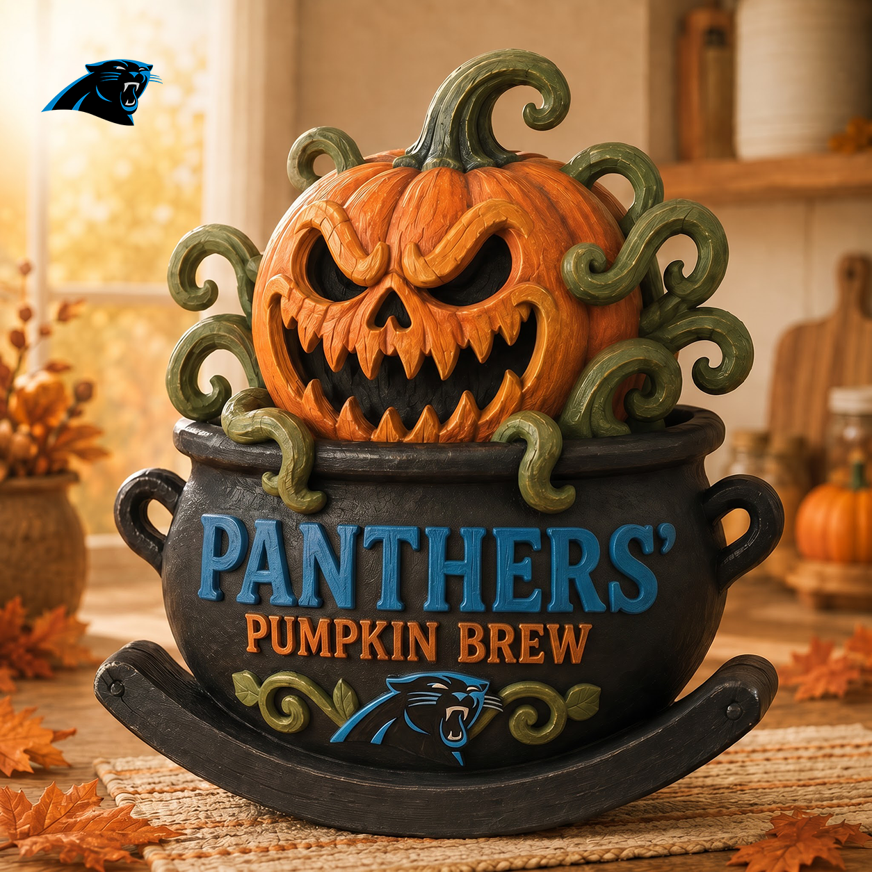 CP Premium Pumpkin Brew Wooden Block Custom Shape 3 Layers