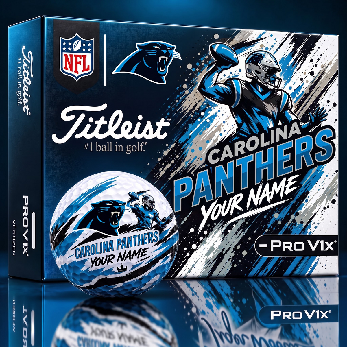 CP x Personalized NFL Titleist Pro V1x NFL Golf Balls