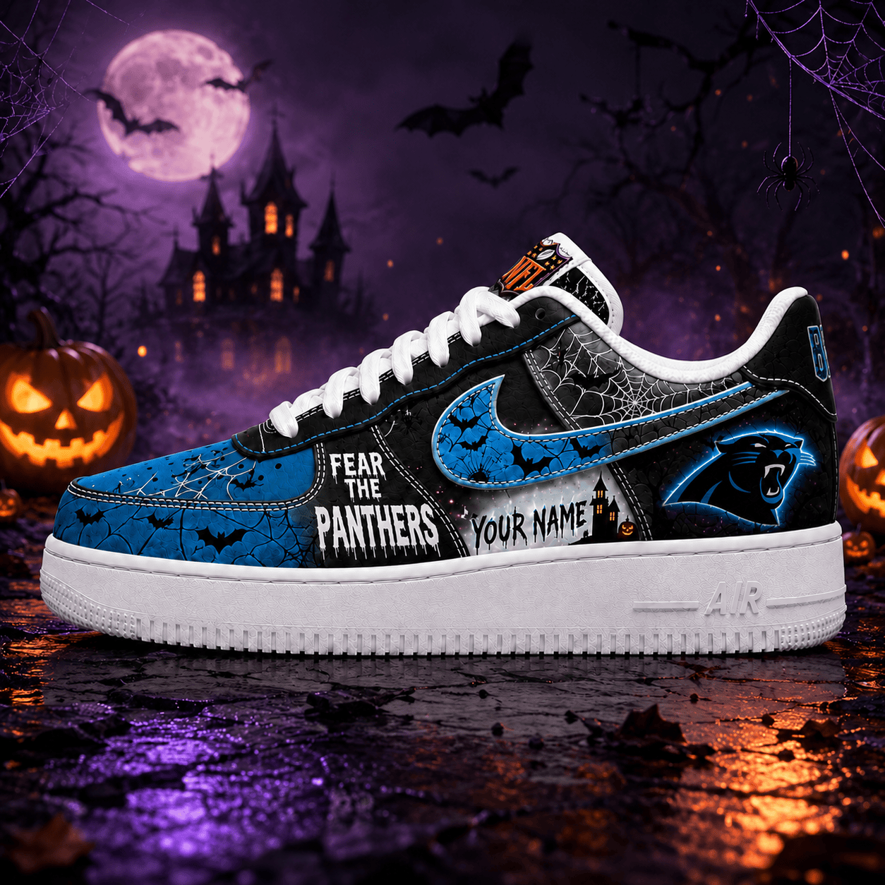 CP x Premium NFL Fear The Team Halloween AF1 Sneakers
