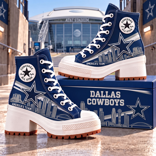DAL X PREMIUM NFL Heeled High-Top Sneakers