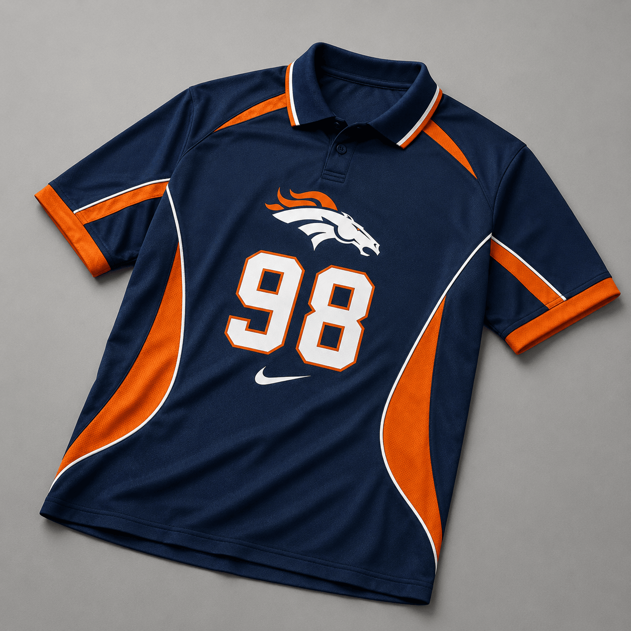 DB Premium NFL Custom Number Sports Style Polo Shirt