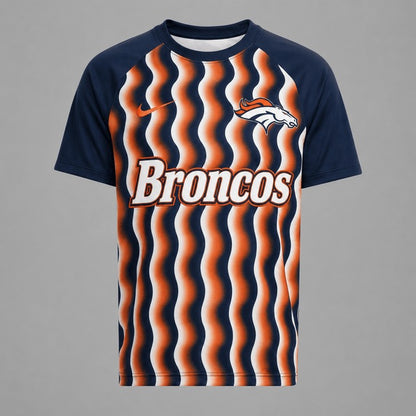 DB Premium NFL Retro Wavy Pattern Athletic T-Shirt