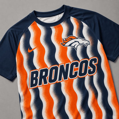 DB Premium NFL Retro Wavy Pattern Athletic T-Shirt