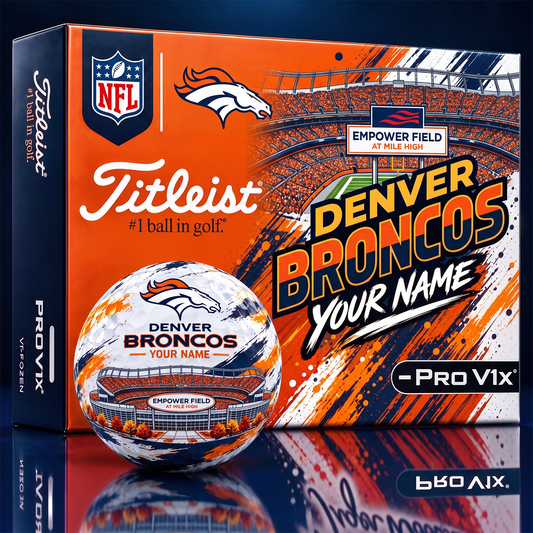 DB x Personalized NFL Team Home Stadium Edition Golf Balls Set