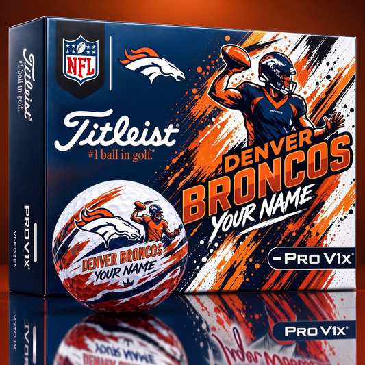 DB x Personalized NFL Titleist Pro V1x NFL Golf Balls